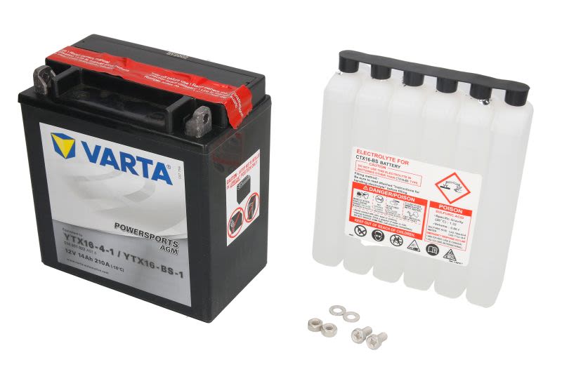 Baterie pornire VARTA 150 × 87 × 161 mm, 12 V, 14 Ah, 210 A, YTX16-BS-1