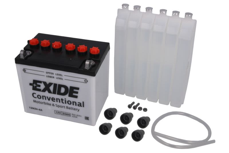 Baterie pornire EXIDE 185 × 125 × 175 mm, 12 V, 24 Ah, 220 A, 4 A