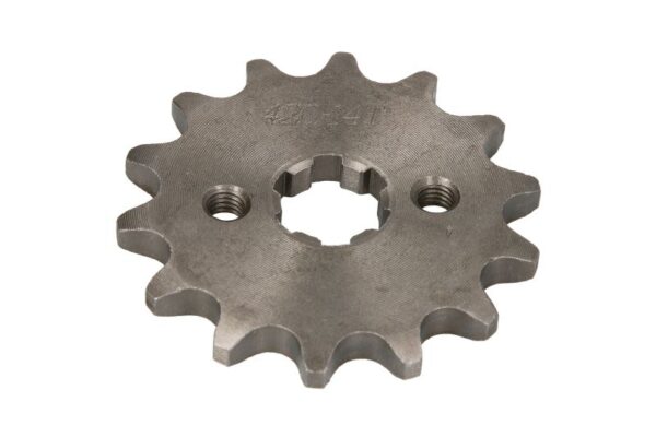 Pinion lanț INPARTS față, lanț 420, 14 dinți, oțel pentru Scuter/moped/ATV chinezesc 4T