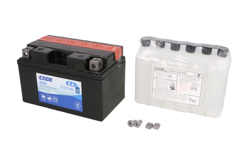 Baterie pornire EXIDE 150 × 87 × 93 mm, 12 V, 8,6 Ah, 145 A, YTZ10S-BS