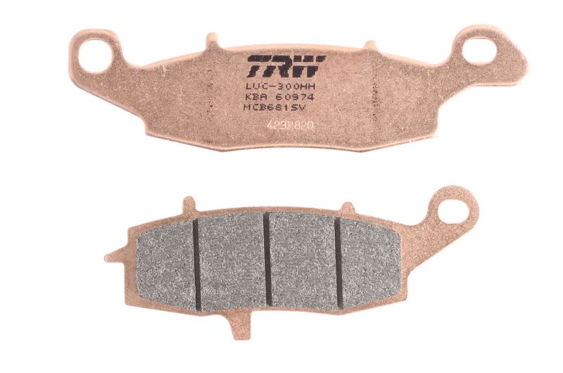 Set plăcuțe frână disc TRW înălțime 37,4 mm, lungime 133,5 mm, SV, față