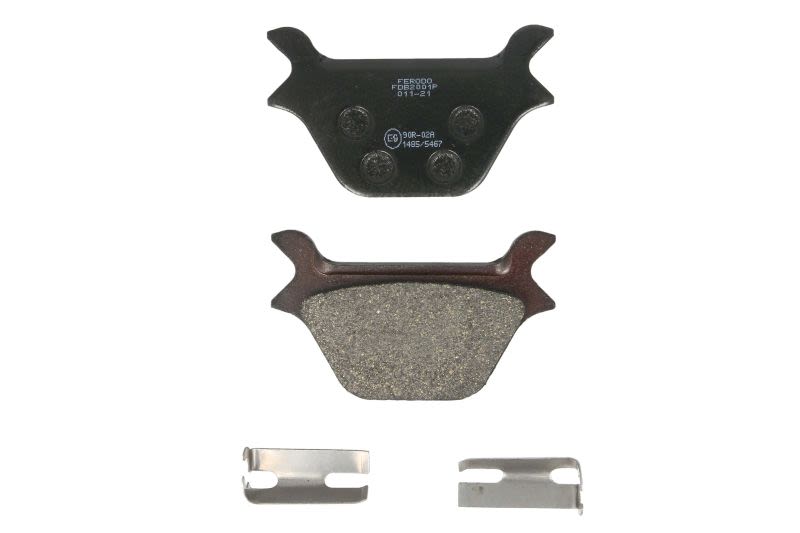 Set plăcuțe frână disc FERODO înălțime 62,0 mm, lungime 104,0 mm, spate, material Platină