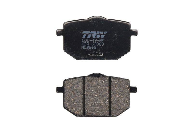 Set plăcuțe frână disc TRW înălțime 38,7 mm, lungime 71,0 mm, față, material Organic