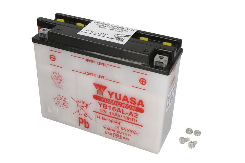 Baterie pornire YUASA 17,0 Ah, cantitate necesară de electrolit 1,1 l, înălțime 164,0 mm, lungime 207,0…