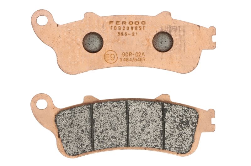 Set plăcuțe frână disc FERODO înălțime 41,0 mm, lungime 115,6 mm, ST, față