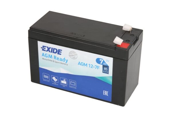 Baterie pornire EXIDE 150 × 65 × 95 mm, 12 V, 7 Ah, 85 A, AGM12-7F