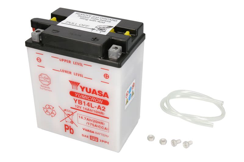 Baterie pornire YUASA 15,0 Ah, cantitate necesară de electrolit 0,9 l, înălțime 168,0 mm, lungime 136,0…
