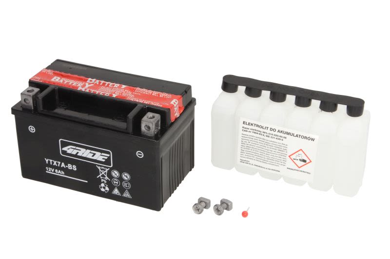 Baterie pornire 4 RIDE 152 × 88 × 94 mm, 12 V, 6,3 Ah, 90 A, YTX7A-BS