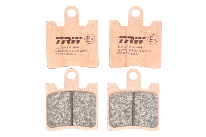 Set plăcuțe frână disc TRW față, sinterizat SV, utilizare stradă, 53,4 × 44,5 × 8,6 mm