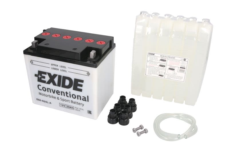 Baterie pornire EXIDE 185 × 125 × 175 mm, 12 V, 28 Ah, 280 A, Y60-N24L-A