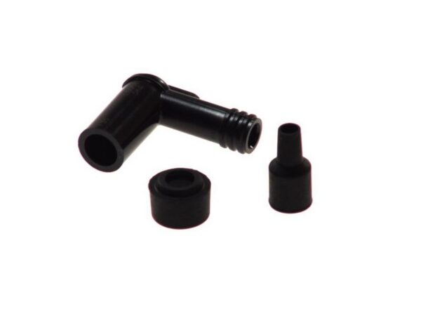 Fișă bujie NGK filet 14 mm, negru pentru KAWASAKI KE 100/125/125 (Evol.)/125 (Premium)/125