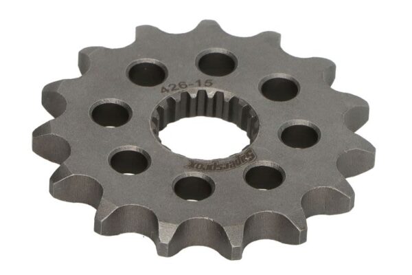 Pinion lanț SUPERSPROX față, lanț 428, 15 dinți, oțel pentru KREIDELER 125; SUZUKI DR, GN, GS, RM, SP 100/125 1976-2010