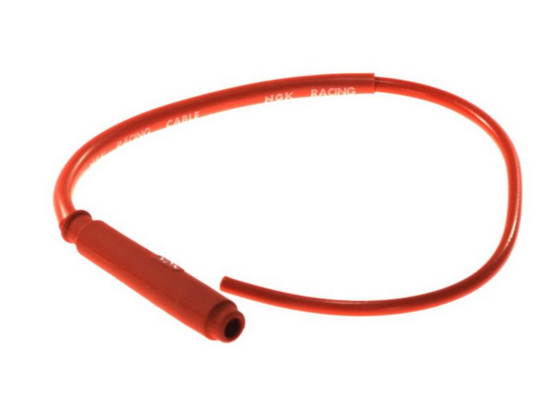 Fișă bujie NGK filet 10, lungime 50 cm, roșu, cauciuc, 14 mm