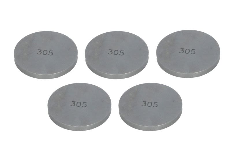 Set pastile reglaj joc supape TOURMAX oțel, · Ø29,5 × 3,05 mm
