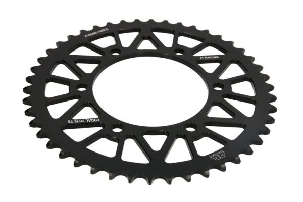Foaie lanț JT diametru 10,5 mm, diametru 110,0 mm, culoare negru, material Aluminiu