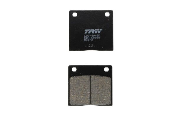 Set plăcuțe frână disc TRW înălțime 53,9 mm, lungime 58,1 mm, față, material Organic
