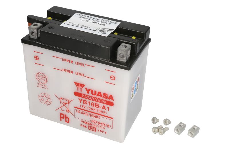 Baterie pornire YUASA 17,0 Ah, cantitate necesară de electrolit 1,0 l, înălțime 161,0 mm, lungime 160,0…