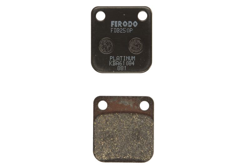 Set plăcuțe frână disc FERODO spate, platină P, utilizare stradă, 45 × 40 × 7,3 mm
