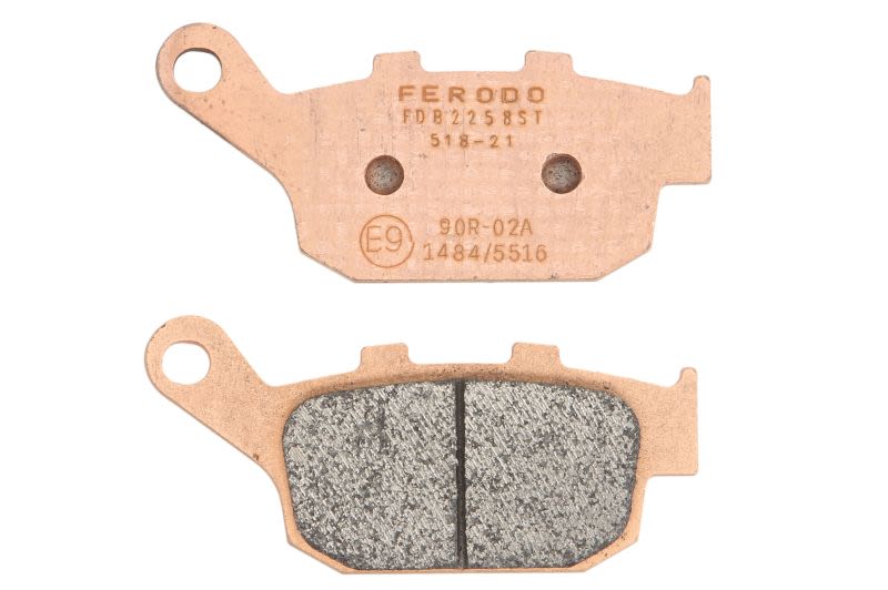 Set plăcuțe frână disc FERODO spate, sinterizat ST, utilizare stradă, 40 × 86 × 8,9 mm