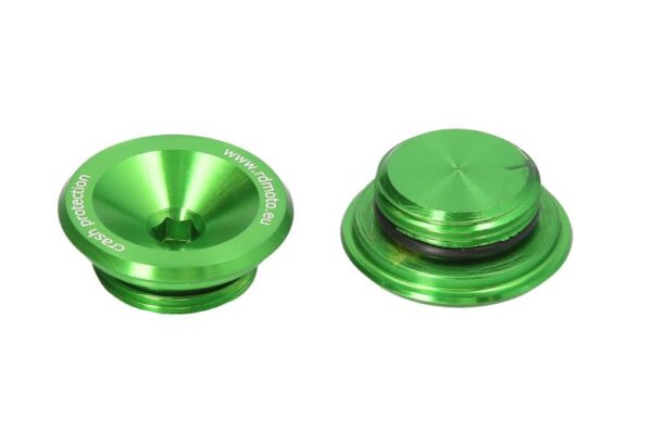 Bare protecție RDMOTO verde, aluminiu