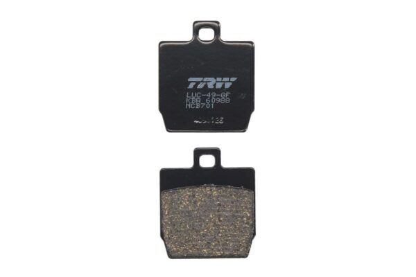 Set plăcuțe frână disc TRW înălțime 52,5 mm, lungime 45,2 mm, față, material Organic