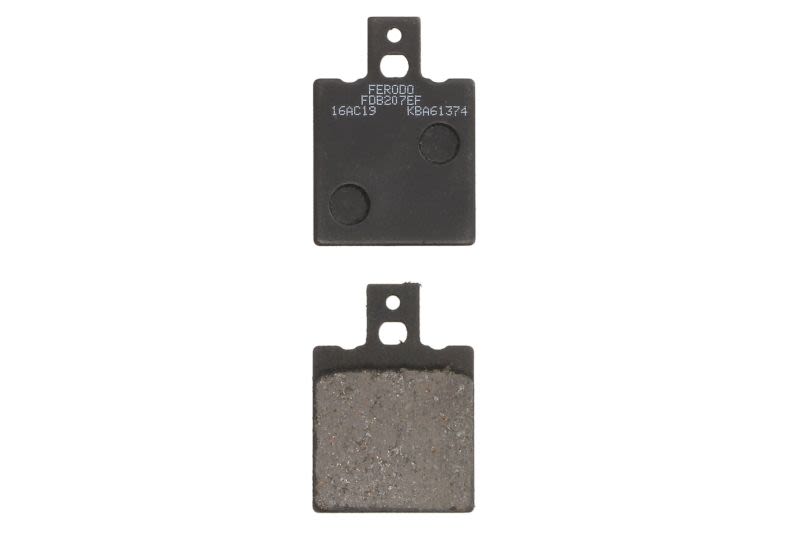 Set plăcuțe frână disc FERODO față/spate, utilizare road-small motorcycle/scuter, 57 × 40 × 7 mm