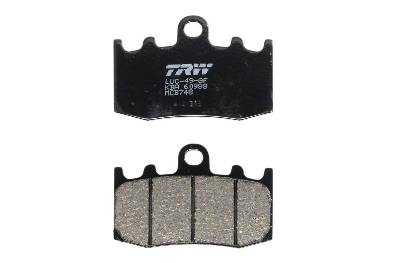Set plăcuțe frână disc TRW înălțime 51,4 mm, lungime 77,0 mm, față, material Organic