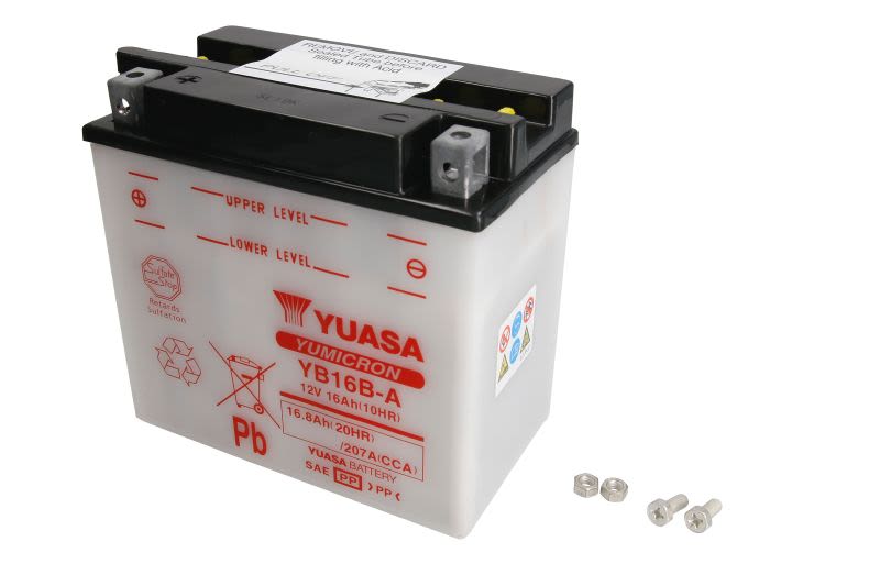 Baterie pornire YUASA 17,0 Ah, cantitate necesară de electrolit 1,0 l, înălțime 161,0 mm, lungime 160,0…
