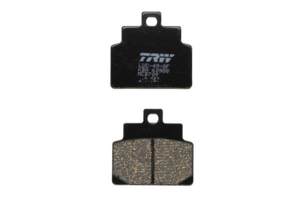 Set plăcuțe frână disc TRW înălțime 50,7 mm, lungime 53,6 mm, față, material Organic