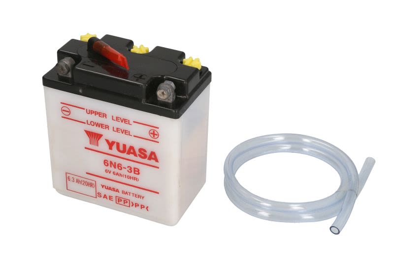Baterie pornire YUASA 6,0 Ah, cantitate necesară de electrolit 0,3 l, înălțime 111,0 mm, lungime 99,0 mm