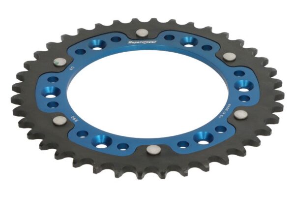 Foaie lanț SUPERSPROX spate, 40 dinți, aluminiu pentru CF MOTO MT; GAS GAS EC, MC; HUSABERG FC, FE, FS