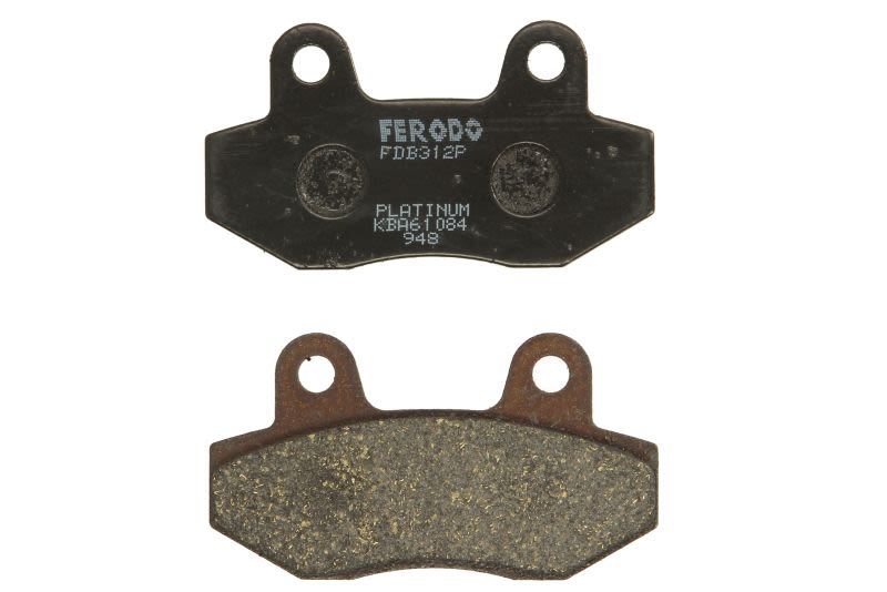 Set plăcuțe frână disc FERODO înălțime 42,2 mm, lungime 76,5 mm, față, material Platină