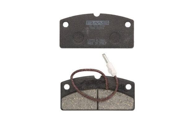 Set plăcuțe frână disc RMS față, organic, utilizare microcar, 42 × 90 × 9,5 mm