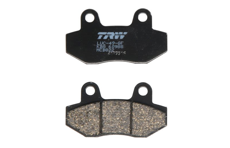 Set plăcuțe frână disc TRW înălțime 41,9 mm, lungime 76,9 mm, față, material Organic