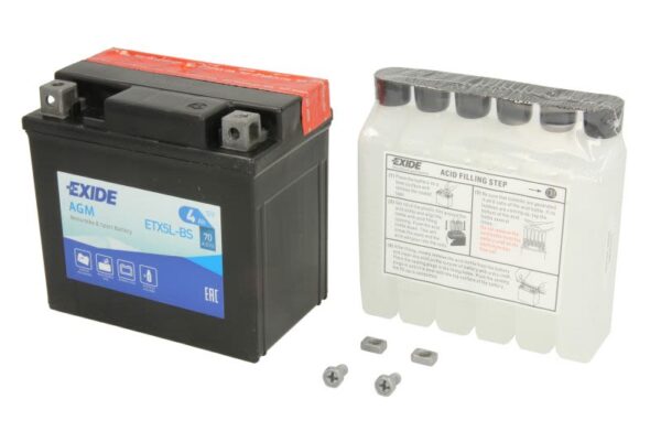 Baterie pornire EXIDE 113 × 70 × 105 mm, 12 V, 4 Ah, 70 A, YTX5L-BS pentru APRILIA RS 50-1000