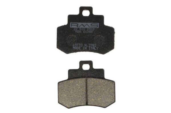 Set plăcuțe frână disc RMS spate, organic, utilizare stradă, 46 × 55,5 × 7,1 mm pentru KYMCO GRAND DINK 250 1999-2005