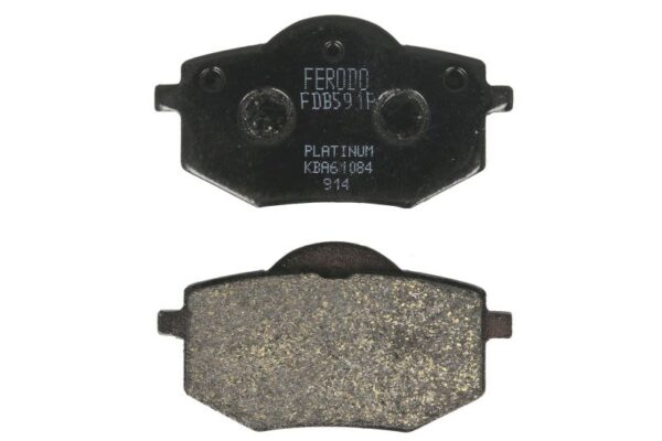 Set plăcuțe frână disc FERODO față, platină P, utilizare stradă, 42 × 80 × 10 mm pentru YAMAHA XV 535 1988-1994