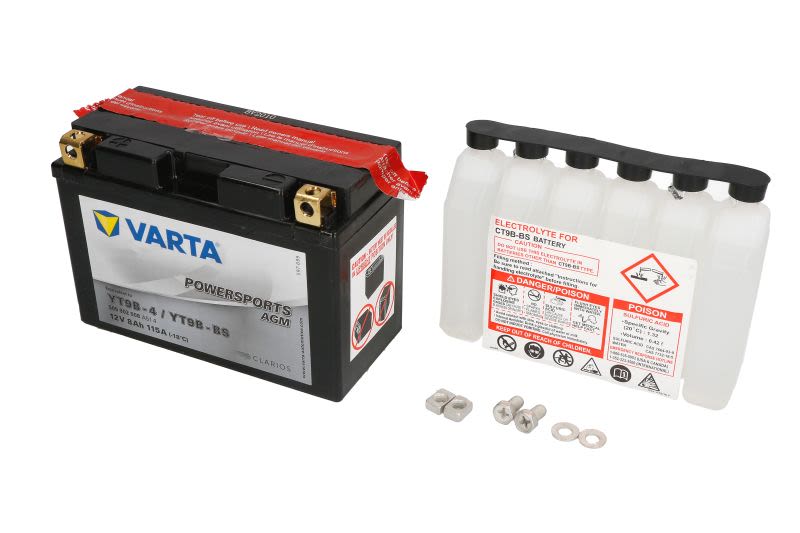 Baterie pornire VARTA 149 × 70 × 105 mm, 12 V, 8 Ah, 115 A, YT9B-BS