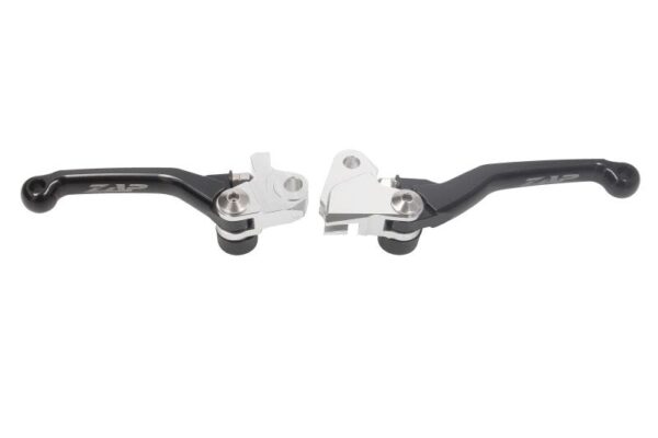 Set manete frână și ambreiaj ZAP TECHNIX negru pentru KAWASAKI KX 250/450 2013-2020