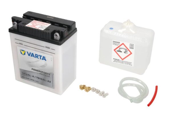Baterie pornire VARTA 136 × 82 × 161 mm, 12 V, 12 Ah, 160 A, YB12AL-A pentru APRILIA ATLANTIC 125