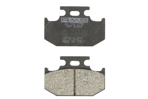 Set plăcuțe frână disc RMS spate, organic, utilizare stradă, 41 × 62 × 9 mm pentru YAMAHA DT 125 2005-2006