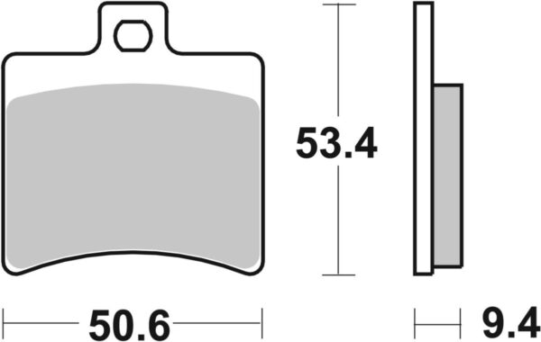 Set plăcuțe frână disc BREMBO înălțime 53,41 mm, lungime 50,6 mm, lățime 50,6 mm, CC