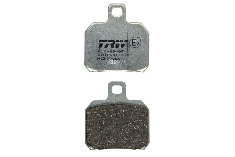 Set plăcuțe frână disc TRW înălțime 54,5 mm, lungime 49,23 mm, EC, față