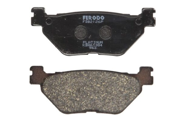 Set plăcuțe frână disc FERODO înălțime 39,3 mm, lungime 100,3 mm, spate, material Platină