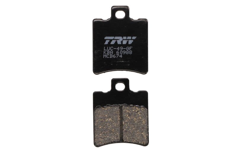 Set plăcuțe frână disc TRW înălțime 49,5 mm, lungime 39,7 mm, față, material Organic