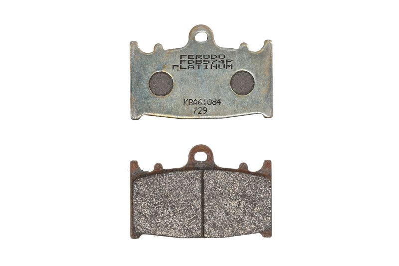Set plăcuțe frână disc FERODO înălțime 46,1 mm, lungime 69,9 mm, față, material Platină