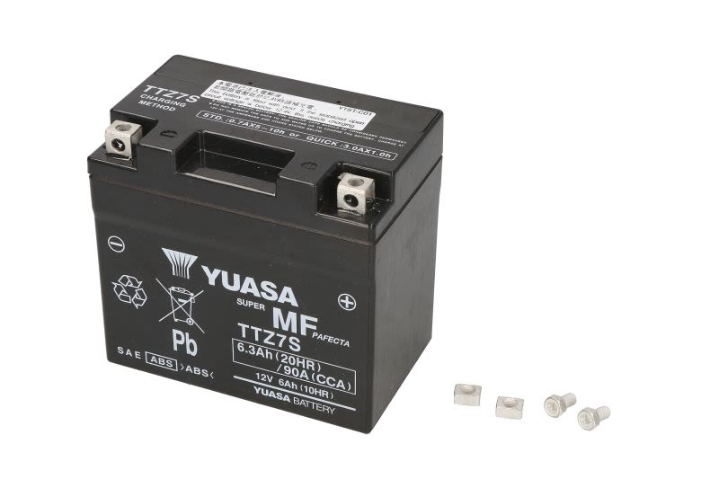 Baterie pornire YUASA 113 × 70 × 105 mm, 12 V, 6 Ah, 90 A, TTZ7S