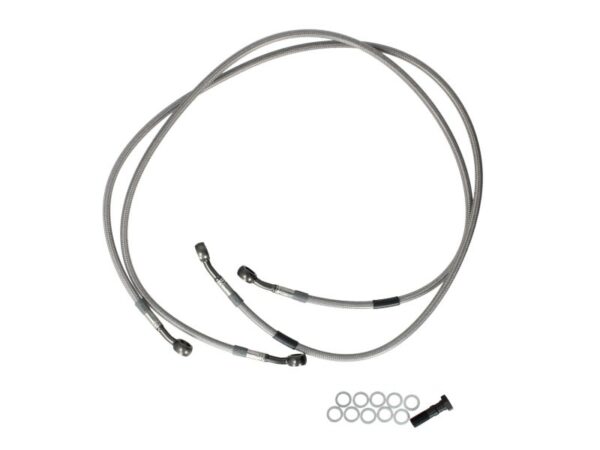 Conductă frână împletită TRW față, transparent pentru KAWASAKI KLV; SUZUKI DL 1000 2002-2010