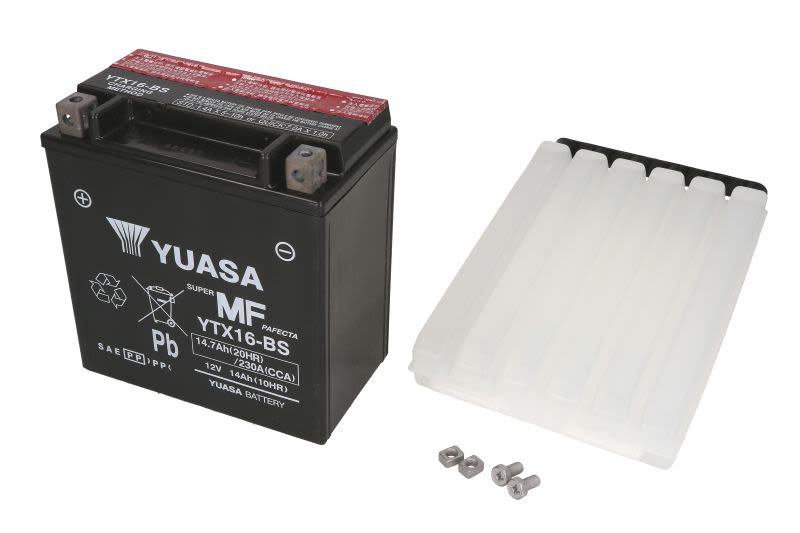 Baterie pornire YUASA 150 × 87 × 161 mm, 12 V, 15 Ah, 230 A, YTX16-BS