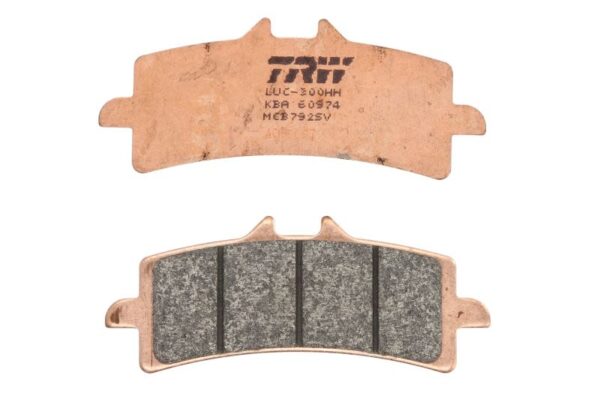 Set plăcuțe frână disc TRW spate, sinterizat SV, utilizare stradă, 41,9 × 102,2 × 8,1 mm pentru APRILIA RSV